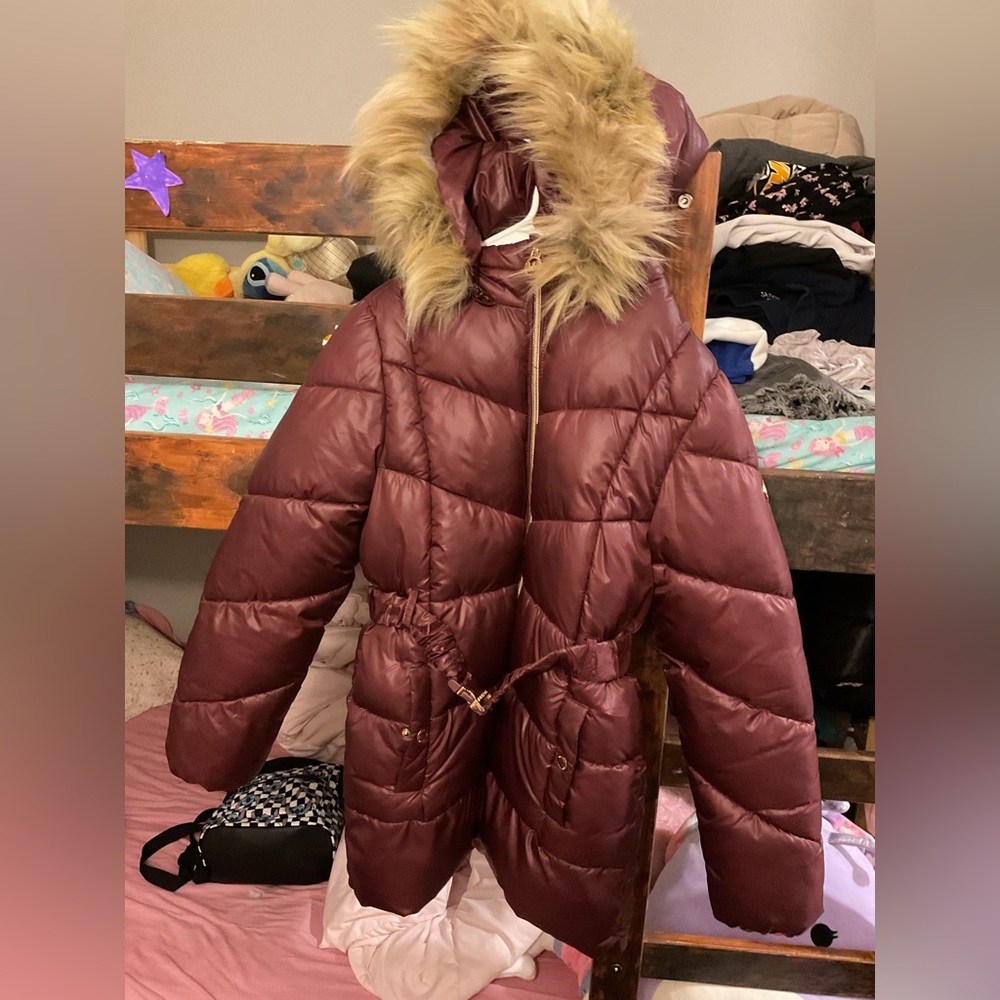 Michael Kors jackect, size 18, Burgundy, girl and woman